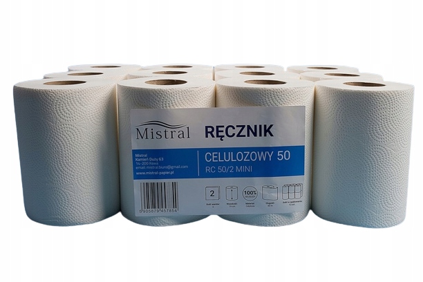 Levně Papírový ručník Celulóza A'12 Dvouvrstvý 12x50 m