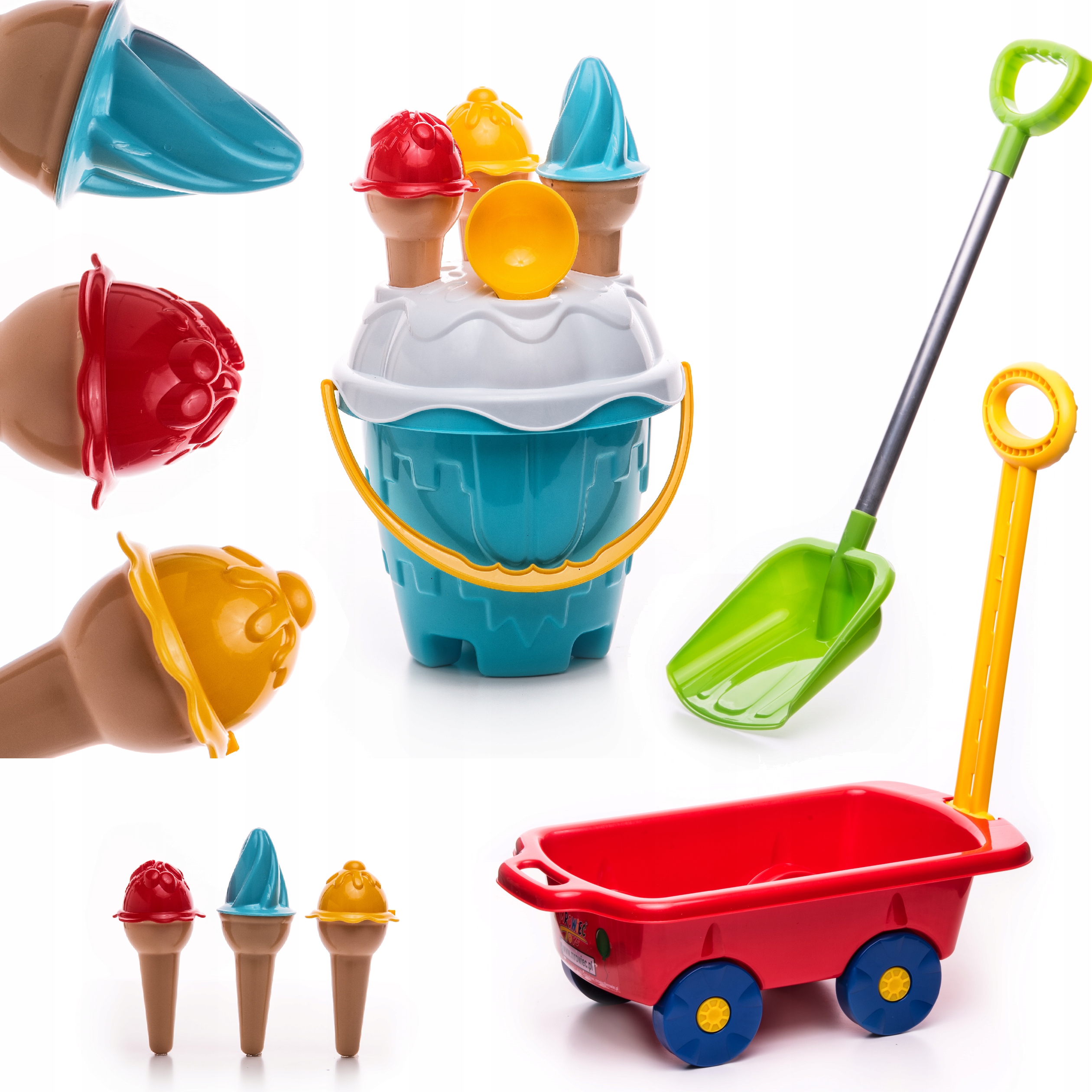 

Wiaderko Do Piasku Lody Łopata Wózek Taczka