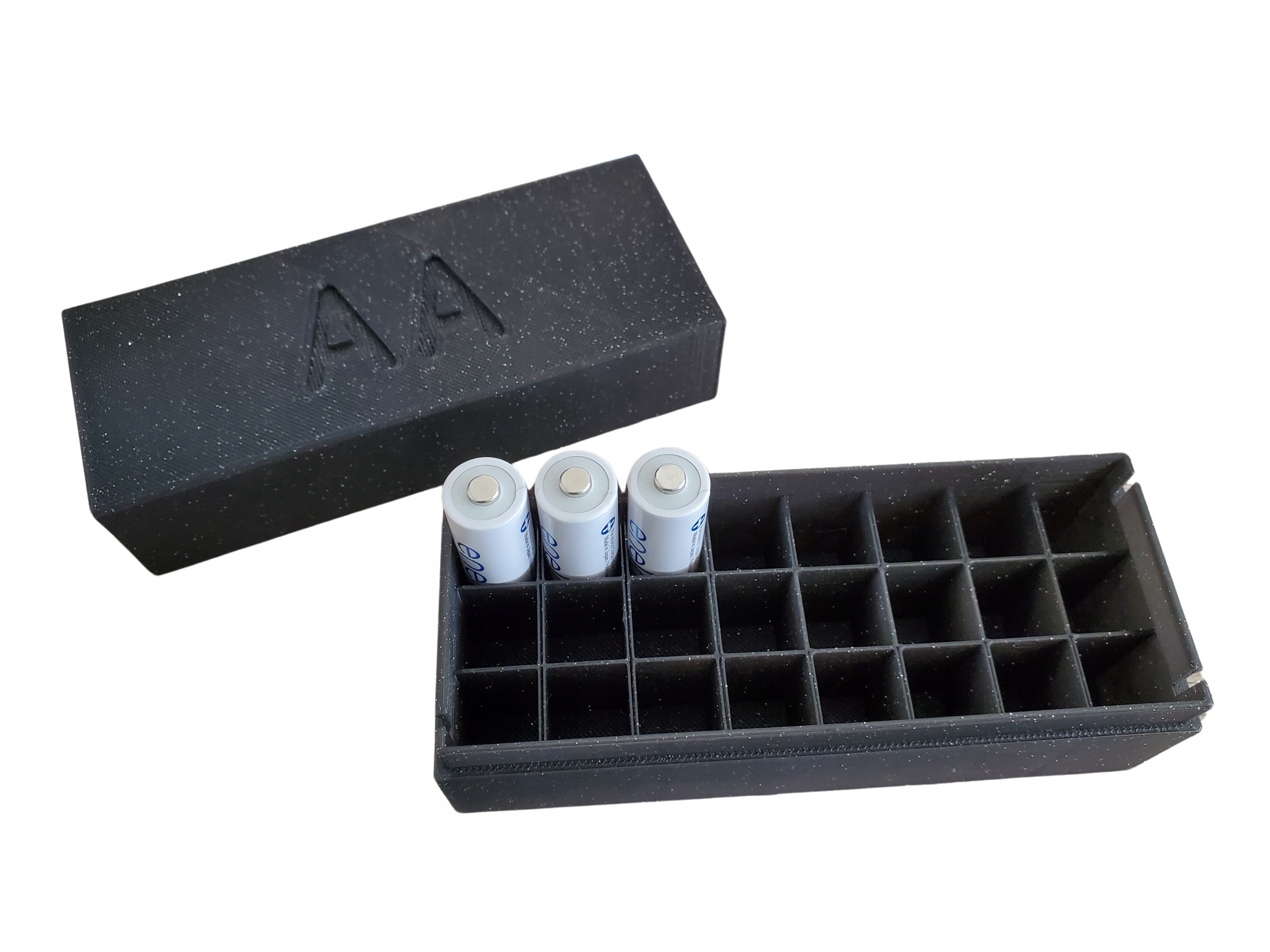 Organizer Na Baterie Komplet Aa Aaa Akumulatorki Pudełko Paluszki Eko