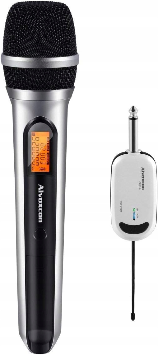 Mikrofon Bezprzewodowy Uhf Profesjonalny Zestaw z Odbiornikiem Dynamiczny