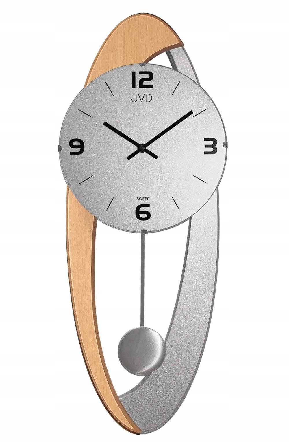 Tichý Drevený Nástenný Hodinový Stroj S Kyvadlom NS15021