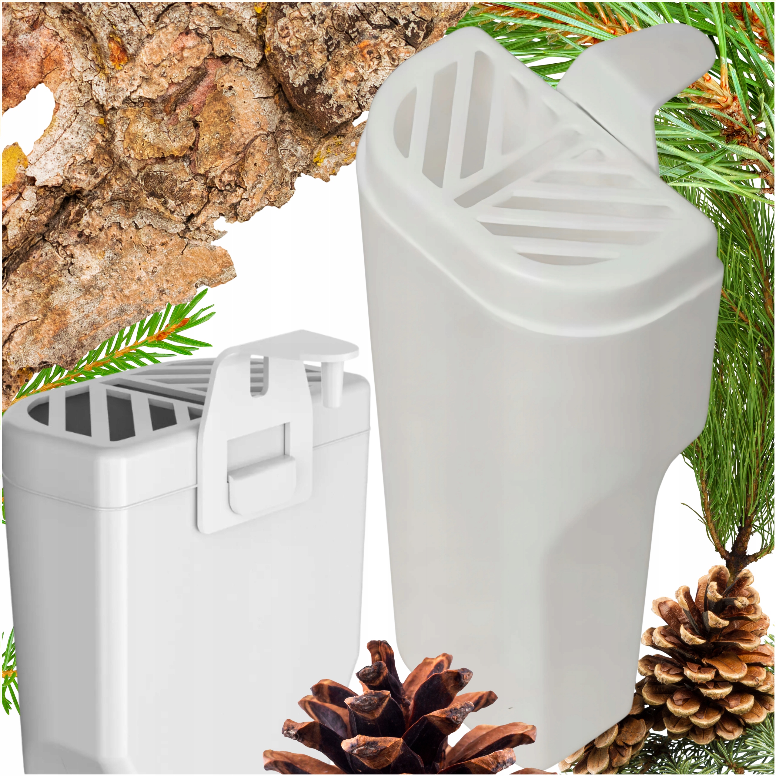 Nawilżacz Powietrza Ewaporacyjny na Kaloryfer 450ml Biały 20x9x5cm