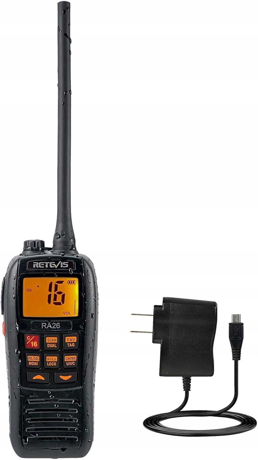 Krótkofalówka Radiotelefon Walkie Talkie Radio Morskie Retevis RA26 Noaa