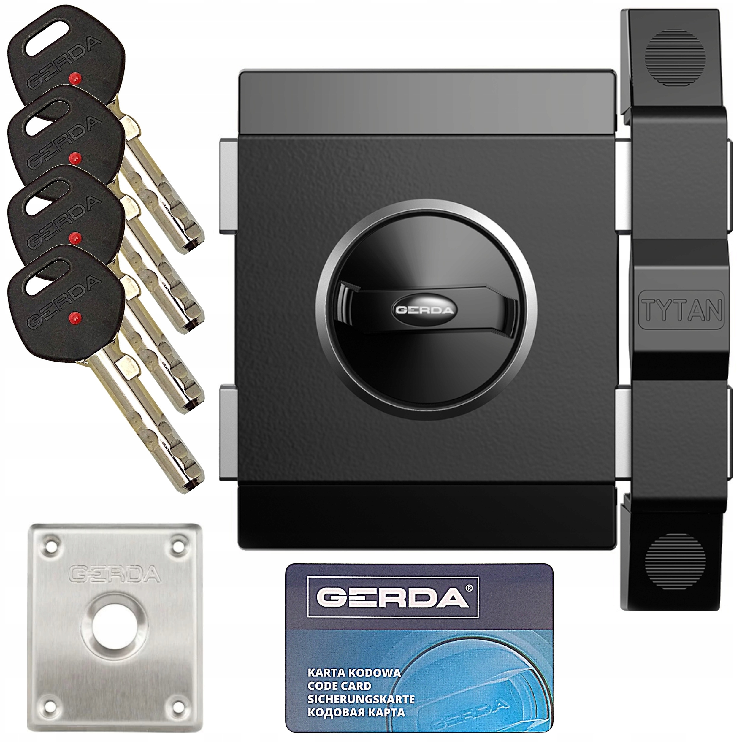 přídavný zámek Gerda Tytan Zx černý s atestem