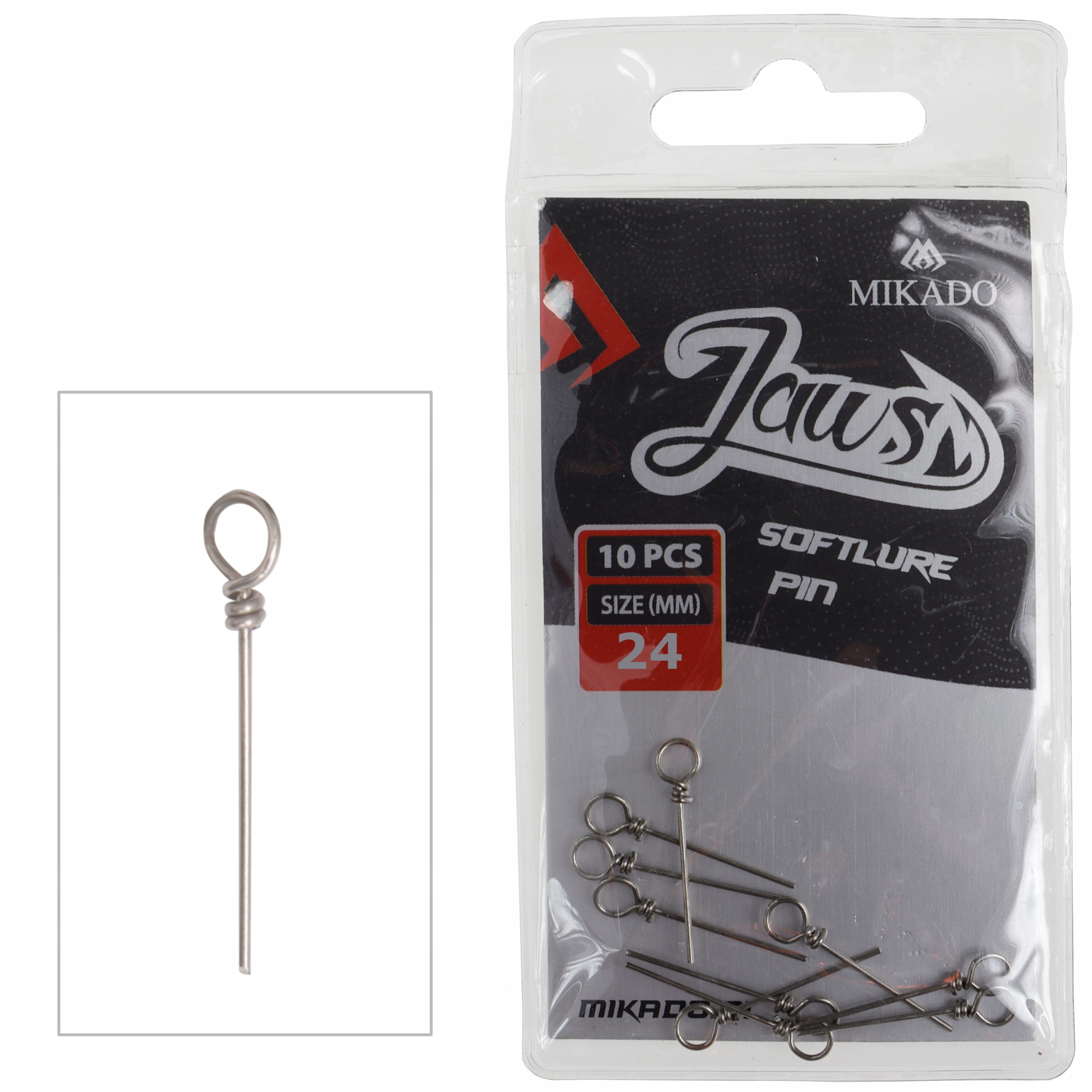 

Pin do gum przynęt dozbrojki Mikado 24 mm 10 sztuk