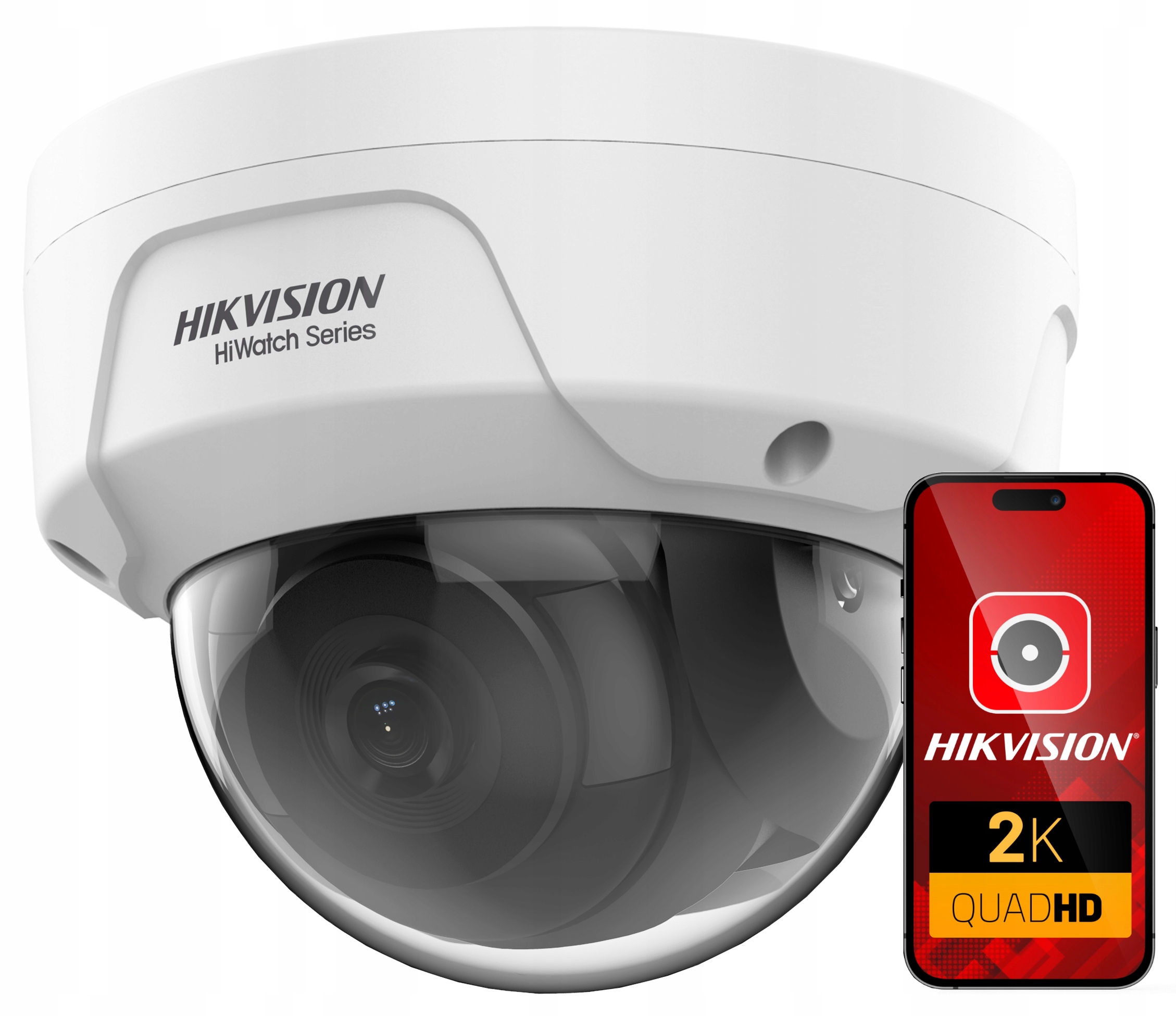 4MPx Ip kamera Hikvision HWI-D140HA 2.8 mm odolná proti vandalismu, detekce Ai