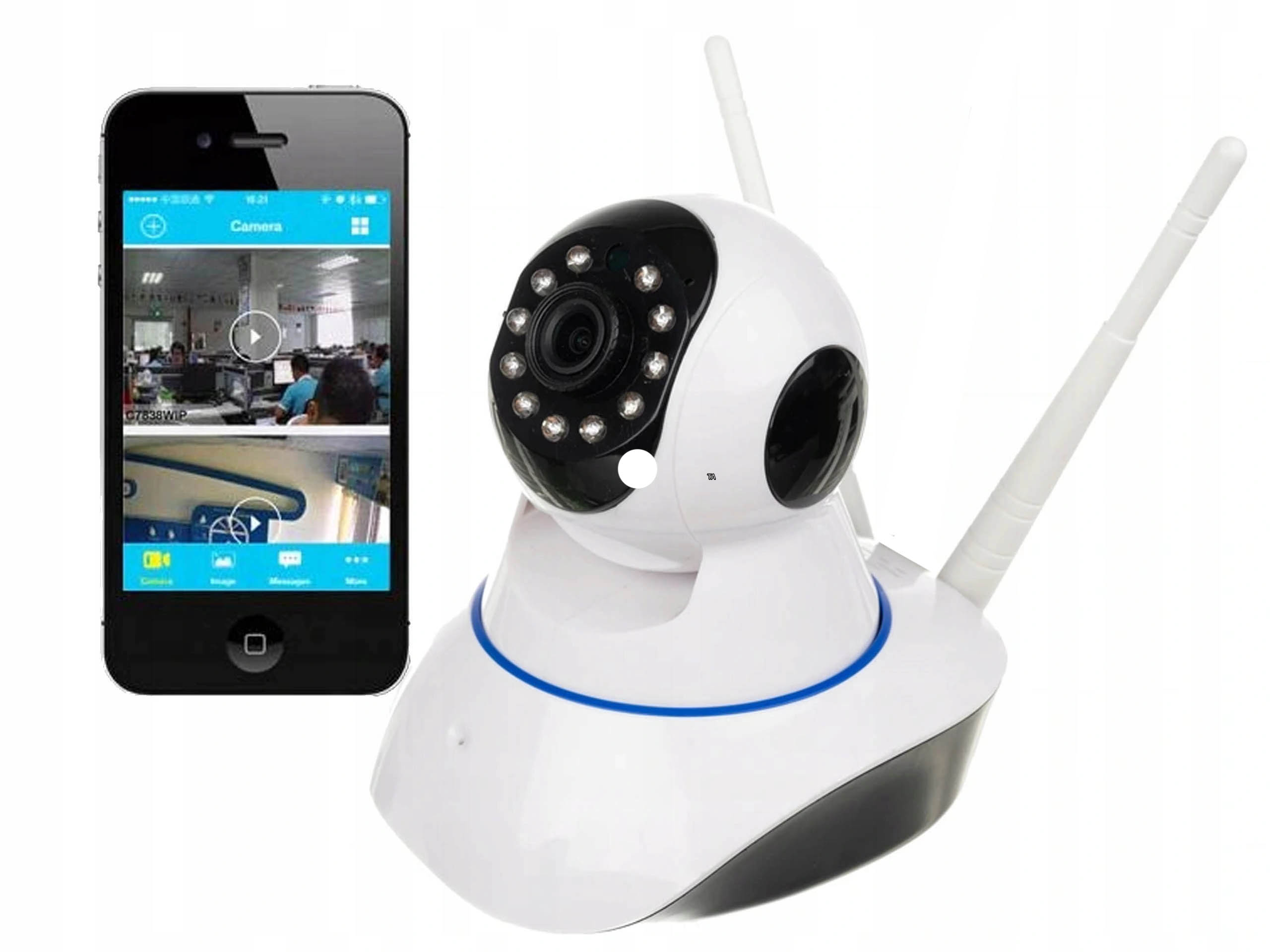 РАДИОНЯНЯ WIFI КАМЕРА ПОВОРОТНАЯ ВИДЕОНАБЛЮДЕНИЯ НА ТЕЛЕФОН