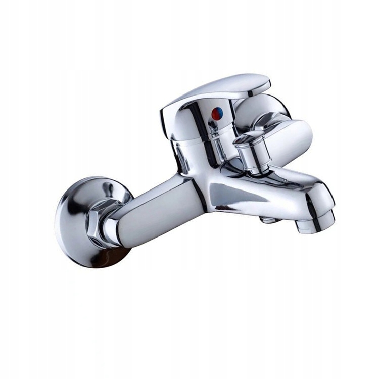 BATERIA WANNOWA PRYSZNICOWA ŚCIENNA + WĄŻ + SŁUCHAWKA KRAN WANNY Typ montażu ścienna