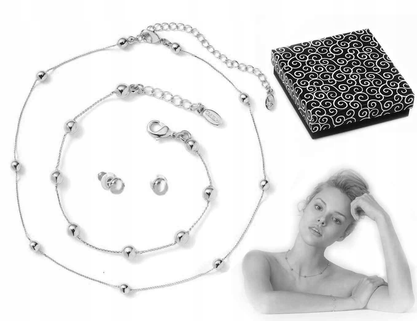 

Komplet Biżuterii subtelny Kulki Kuleczki Colibra