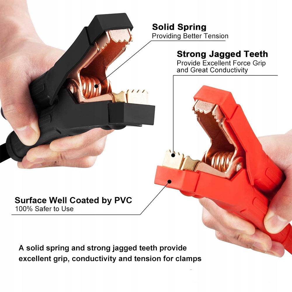 KABLE ROZRUCHOWE 50mm2 MAXX MOCNE TIR BUS - 4,5m Natężenie 4000 A