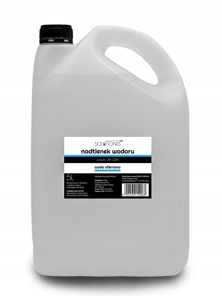 

Nadtlenek wodoru 3% woda utleniona 5l Solutiones