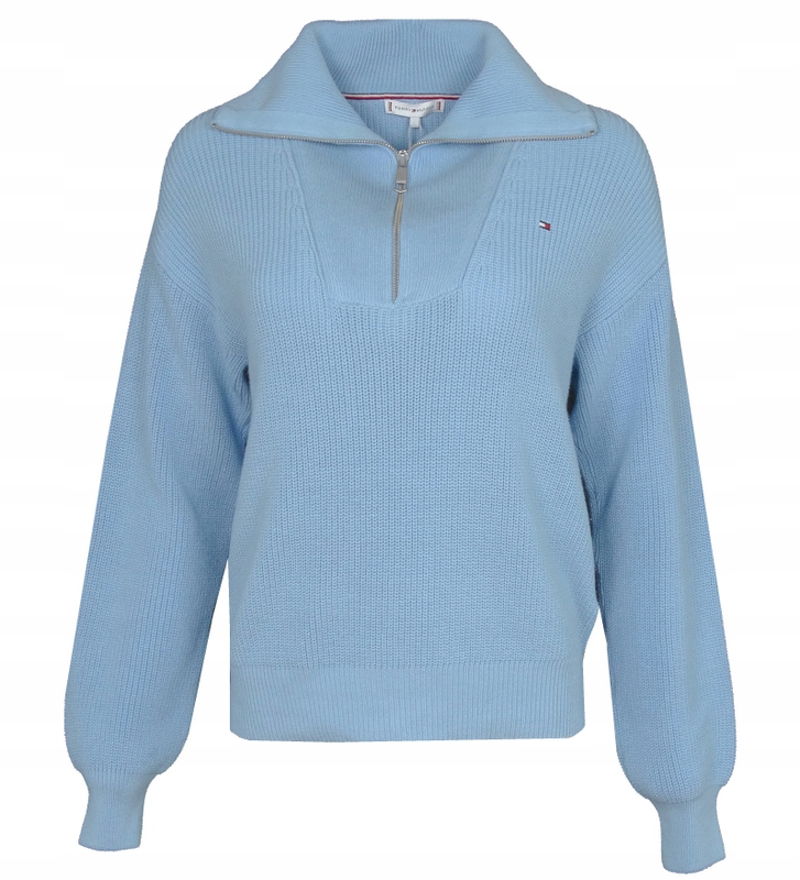Tommy Hilfiger dámský svetr, částečně rozepínací, modrý, Xs