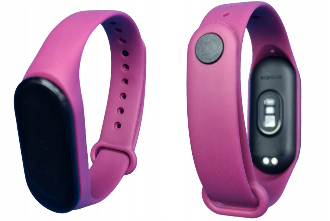 Opaska Silikonowa Xiaomi Mi Band 3 Wytrzymały Pasek w Odcieniu Purpurowym