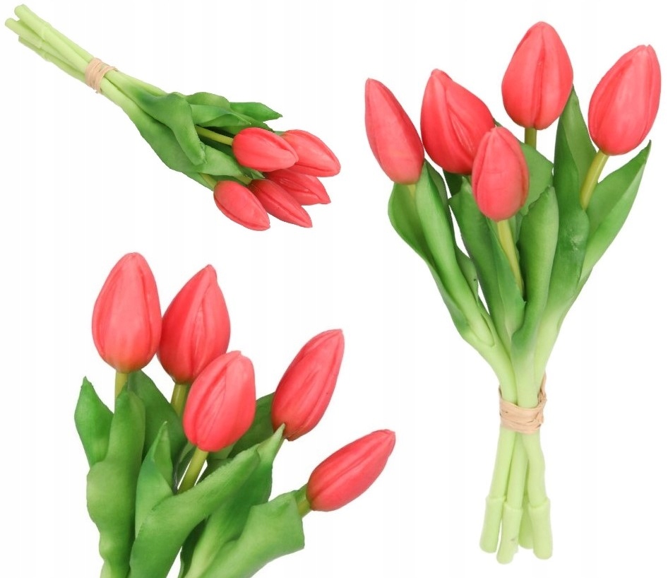 

Tulipany Bukiet Tulipanów Kwiaty Gumowe Jak Żywe