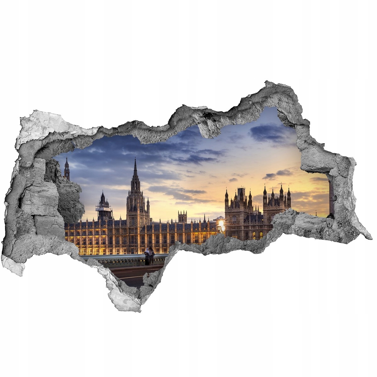 

Fototapeta dziura na ścianę 3d Big Ben Londyn