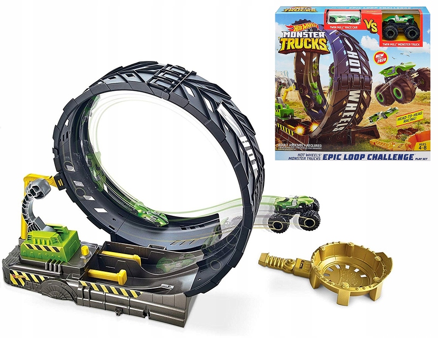 

Hot Wheels Monster Truck Tor Epicka Pętla +2 Auta