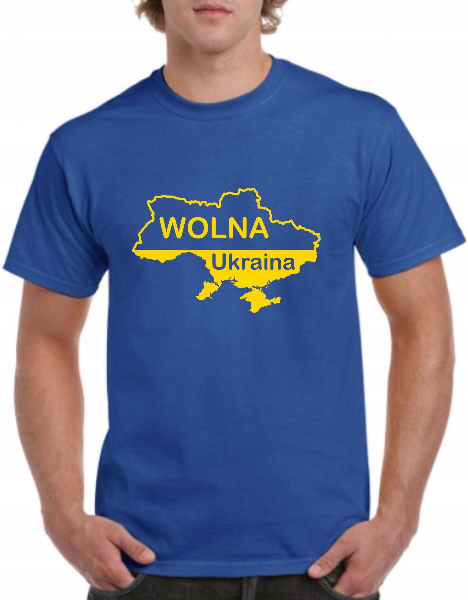 

Koszulka T-shirt Wolna Ukraina Stop War Wojnie Uk1