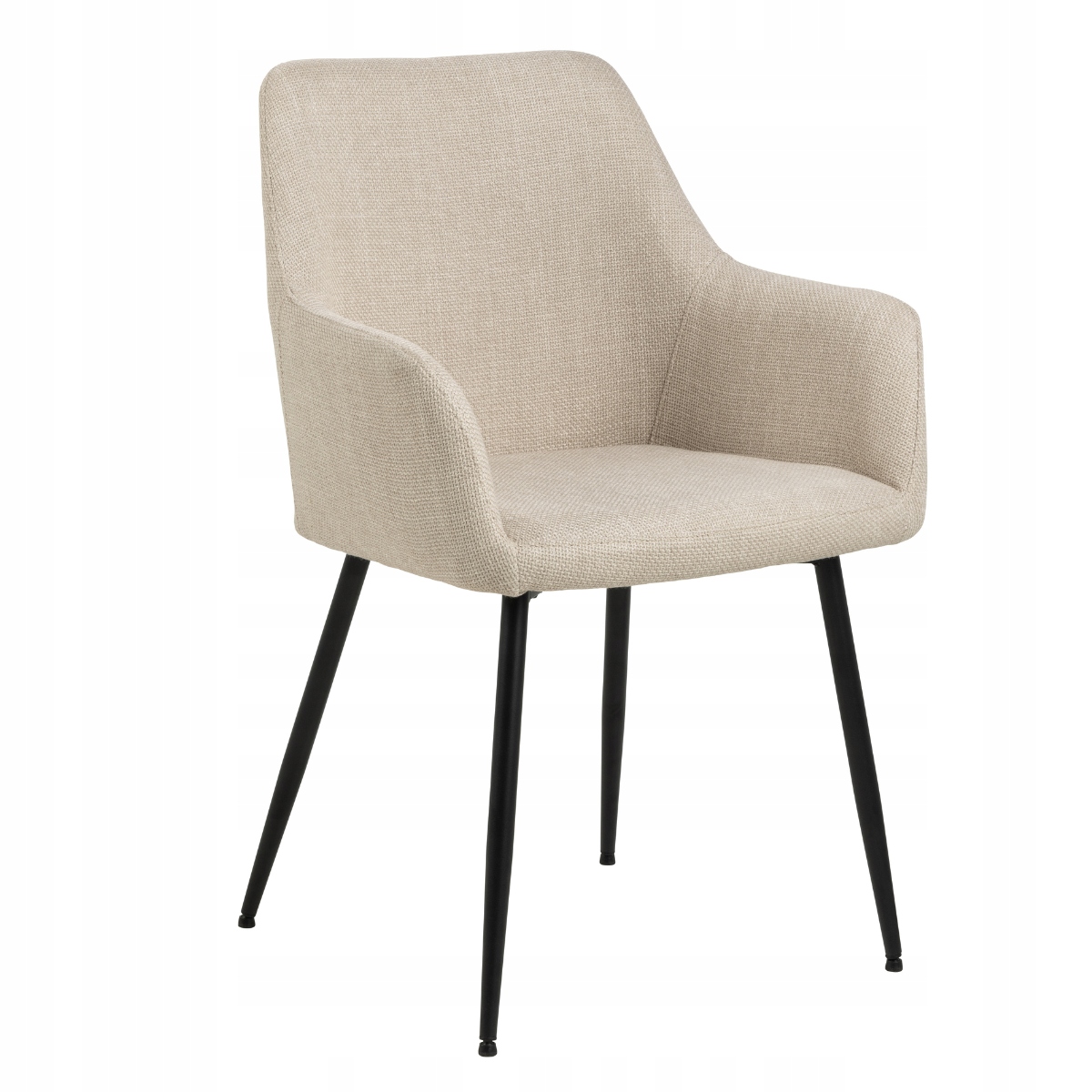 Béžová Stolička Čalúnené kreslo s podrúčkami do obývacej izby a jedálne Lizzy