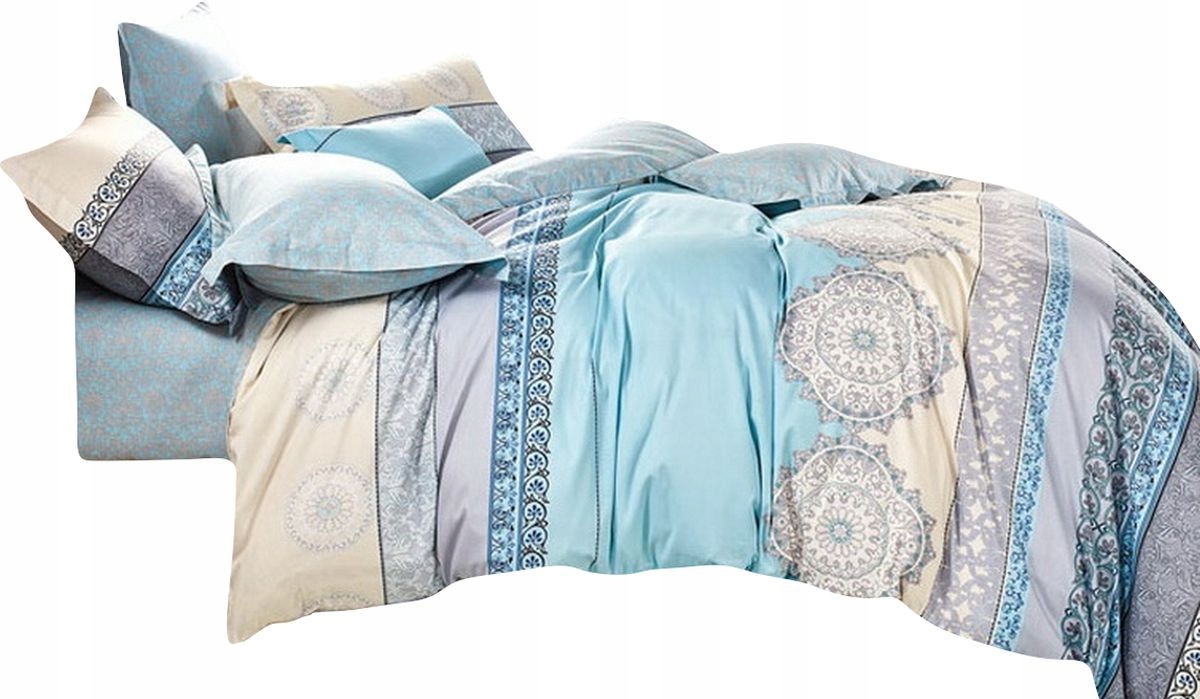 

Pościel 180x200 Bawełna Satynowa 2 Poszewki Miła