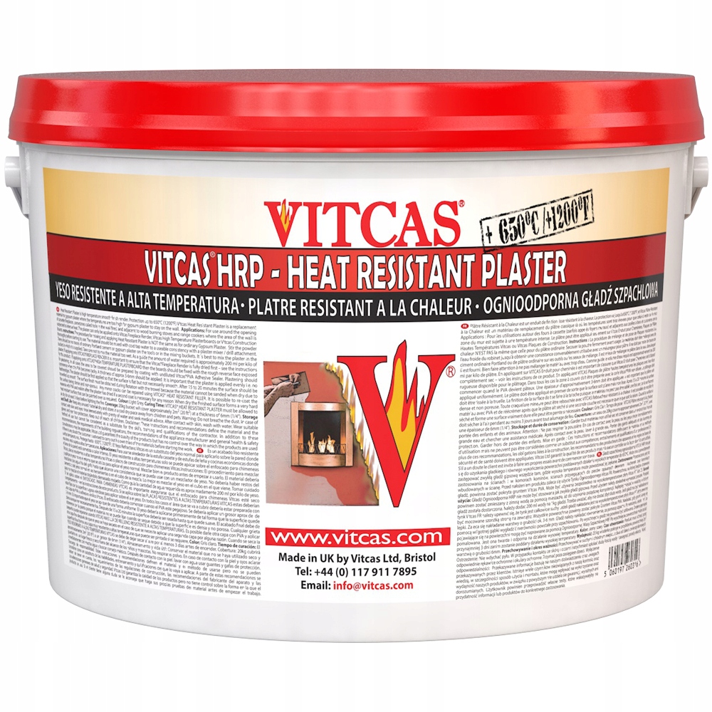 Ohnivzdorná stěrková hmota Vitcas Hrp 10 kg
