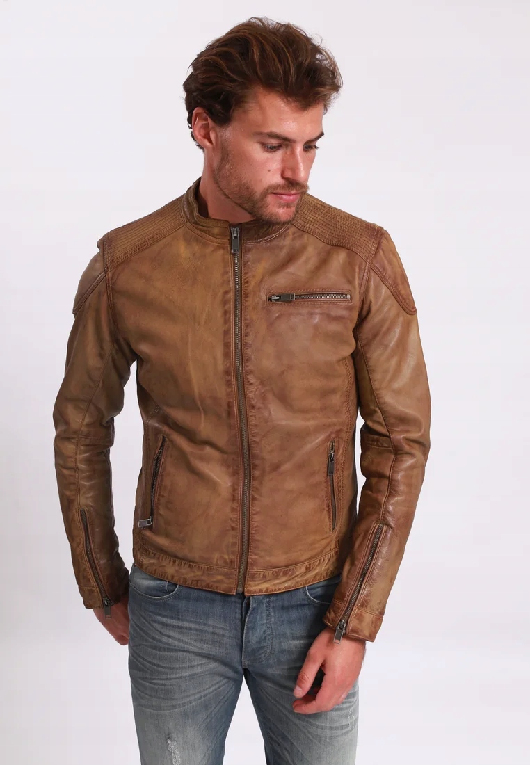 Lee Cooper Bomber pánská pilotní bunda Barva hnědá bertin Velikost.XXL