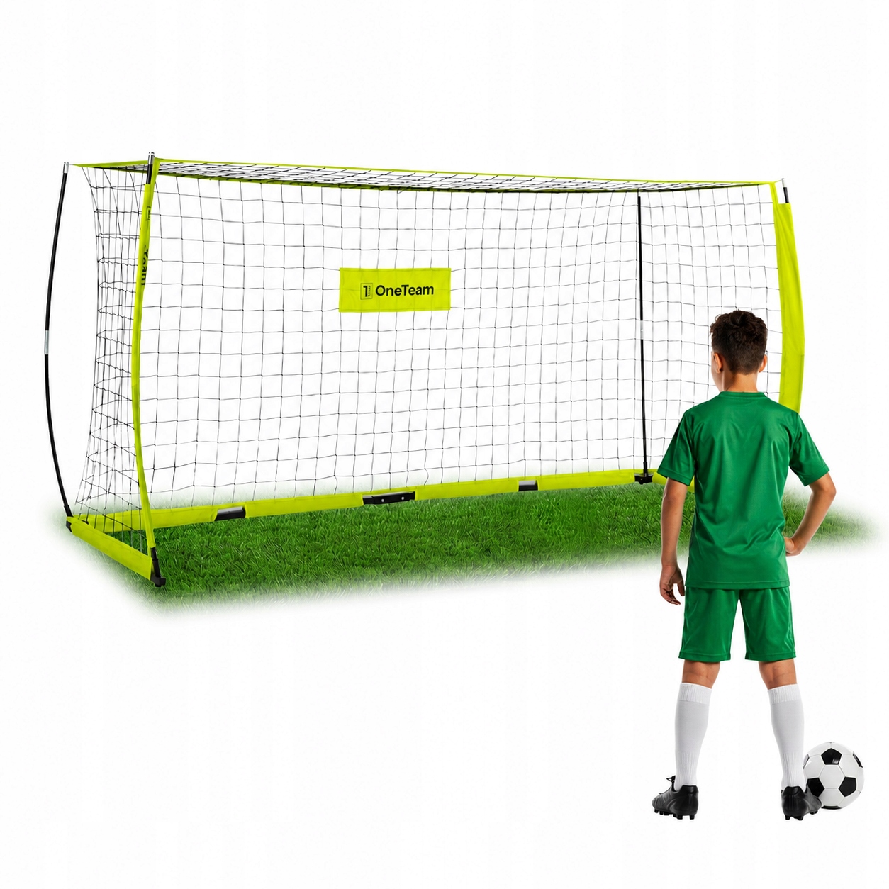 Fotbalová branka OneTeam Flex 300 x 155 cm, skládací, přenosná, tréninková