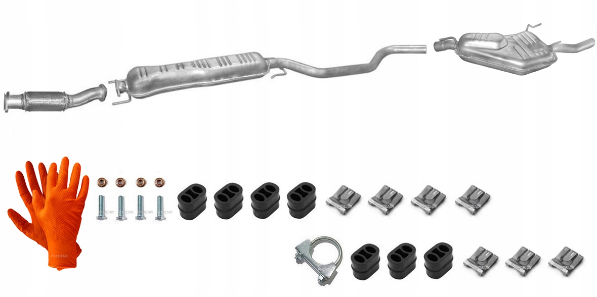 Saab 9-5 2.0 2.3 (1997-2003) Sedan Kombi Výfukový Systém