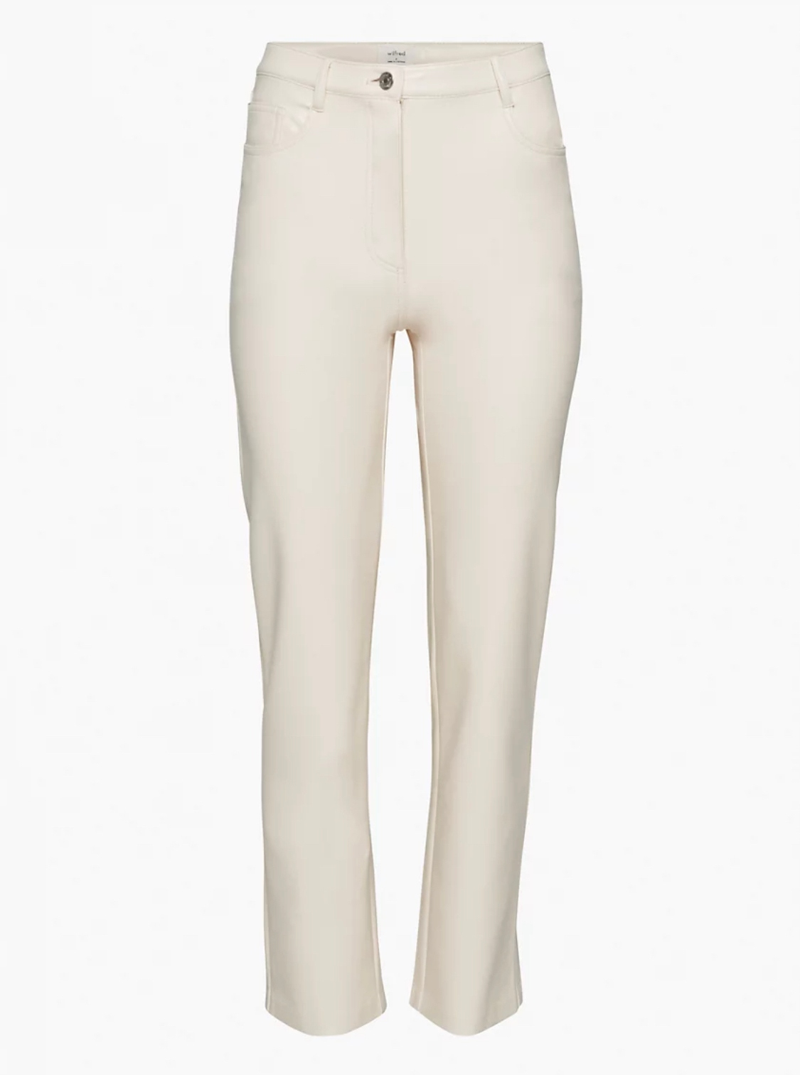 Wilfred Skórzane spodnie wegańskie Aritzia XS/S Stan (wysokość w pasie) wysoki