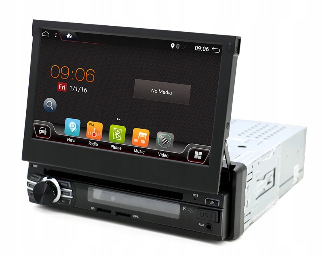 RADIO ANDROID 1din DVD NAWIGACJA 7cal +micro +cam Marka inna