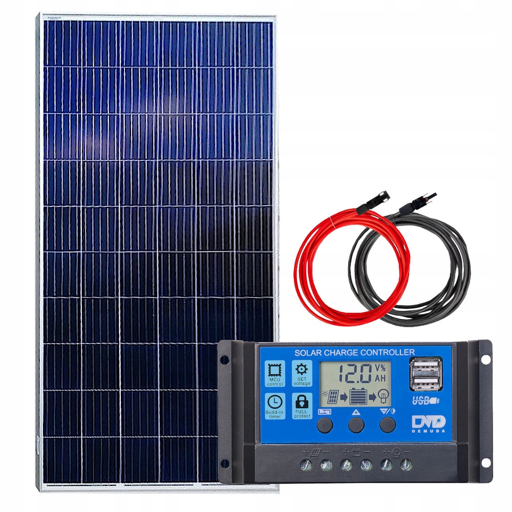PANEL SOLARNY BATERIA SŁONECZNA 280W 12V REGULATOR