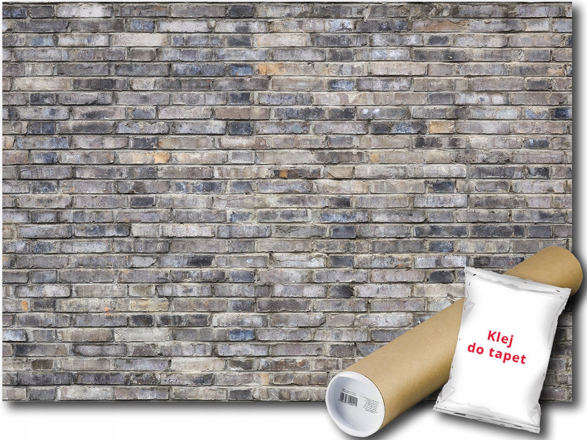 Fototapeta Vinylová Stena Mur Sivá Tehla Imitácia Štruktúra 368x254