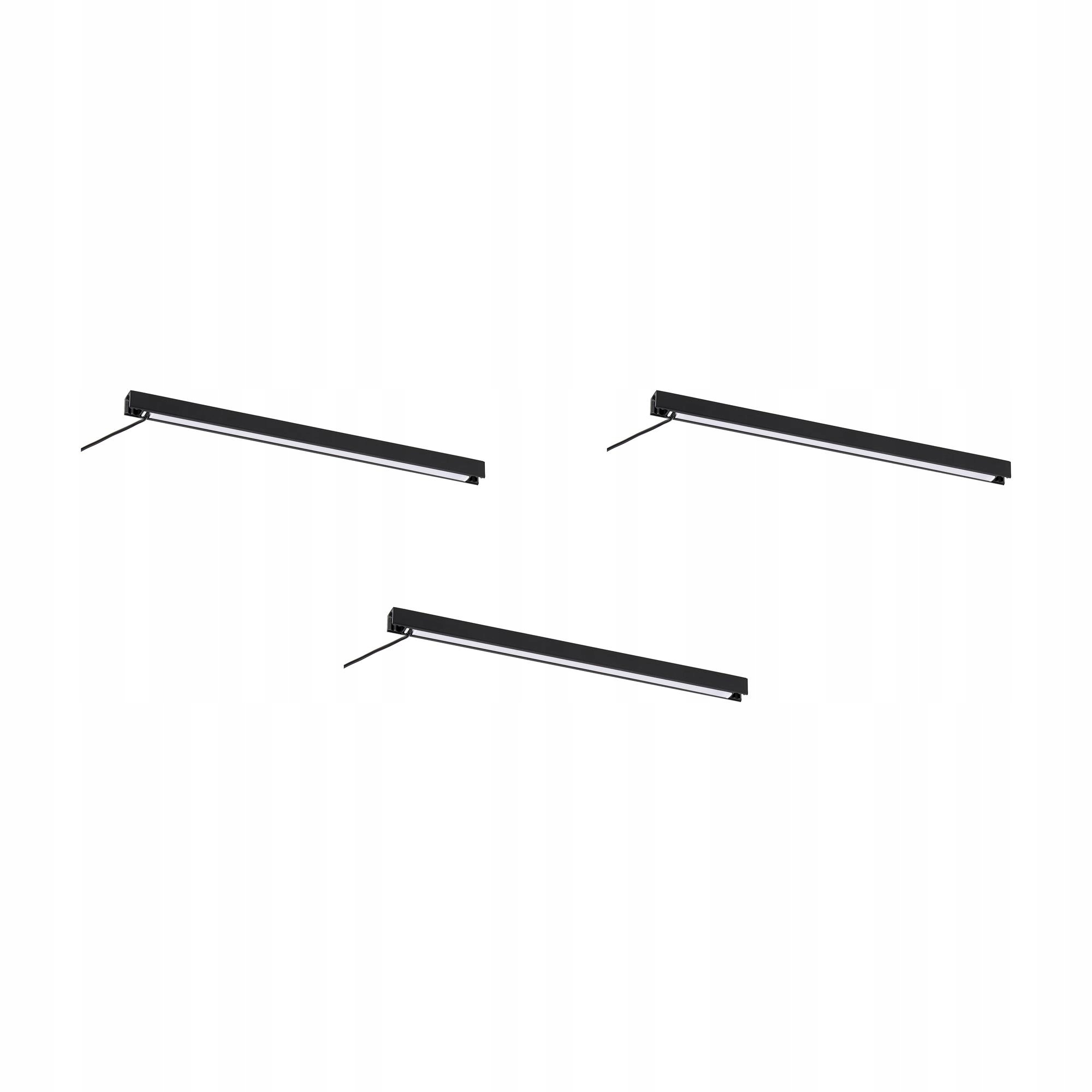 3 ks Led zatemňovací lišta do koupelny antracit 40 cm Silverglans