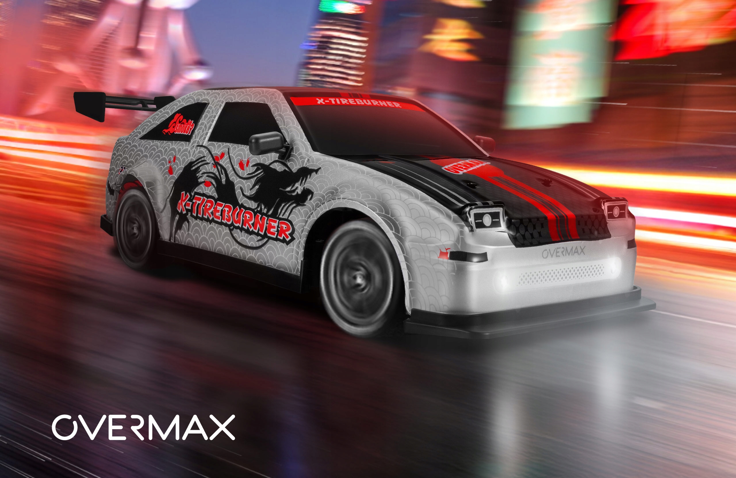 Automobilis Auto RC DRIFT VALDOMAS NUOTOLINIO VALDYMO PULTELIU 20km/h + DRIFT TRASE Mastelis 1:16