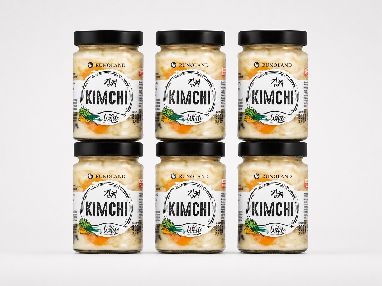 x6 Kimchi 270 ml Korejské kysané zelí z bílého zelí Sushi Ramen Bowl
