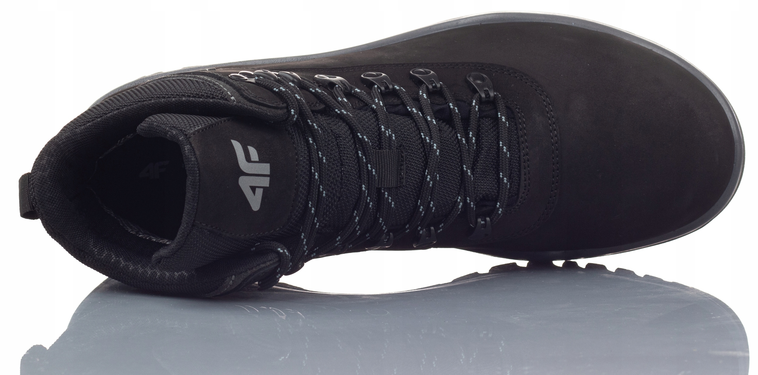 BUTY MĘSKIE 4F TREKKING WODOODPORNE CZARNE R-40 Kolekcja Jesień Zima 2020