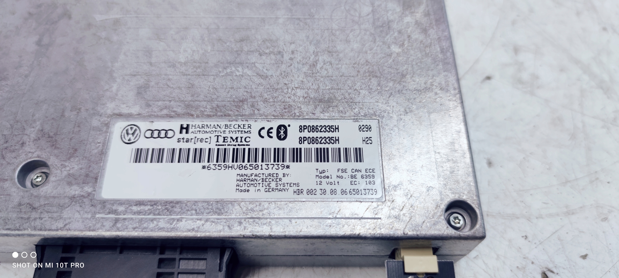 MODUŁ BLUETOOTH TELEFONU AUDI A3 A4 A6 8P0862335H Model A3 A4 A6