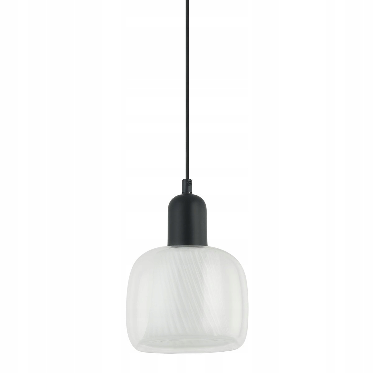 Závěsná lampa Lamezia PND-67594-1-BK+CL Italux Moderní stropní svítidlo