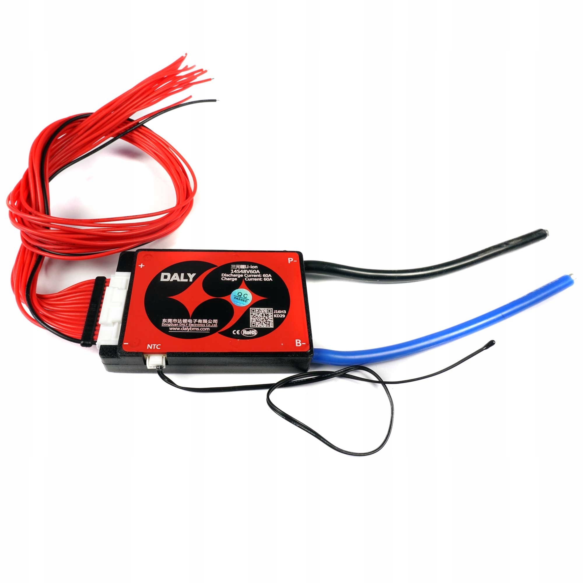 Moduł ładowania Bms 14S 60A 58.8V balanser IP67