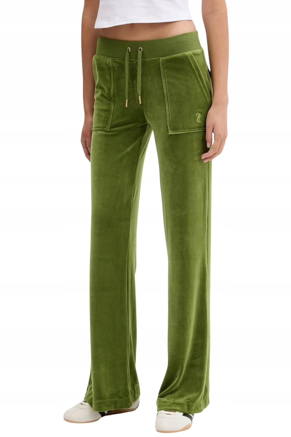 Juicy Couture Olivové dámské tepláky Layla Low Rise M