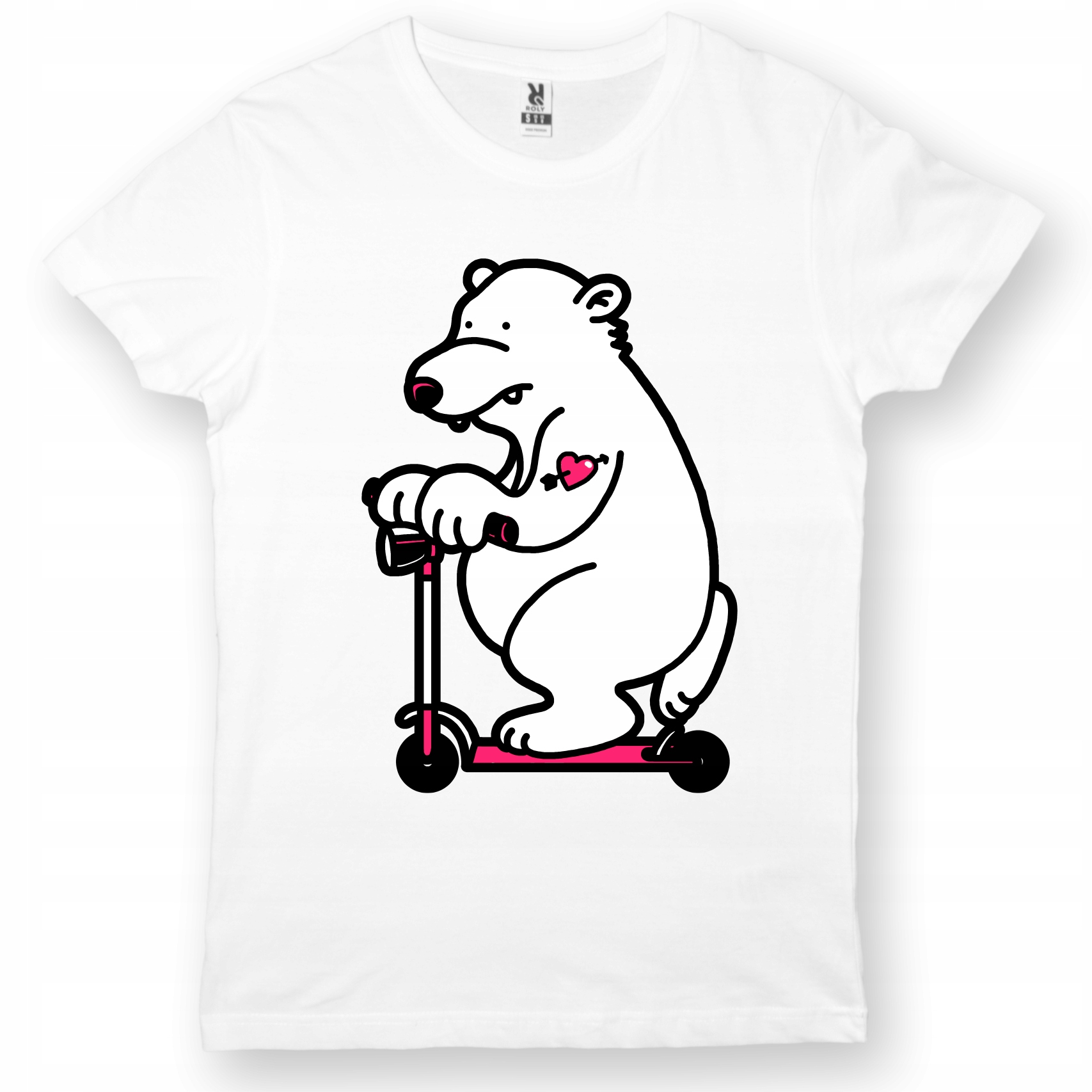 

Koszulka Niedźwiedź Skater Hulajnoga Funny S