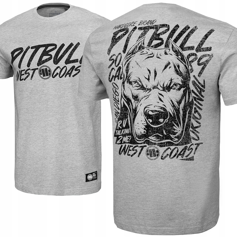 

Pit Bull t-shirt koszulka Grey Dog Pitbull_L