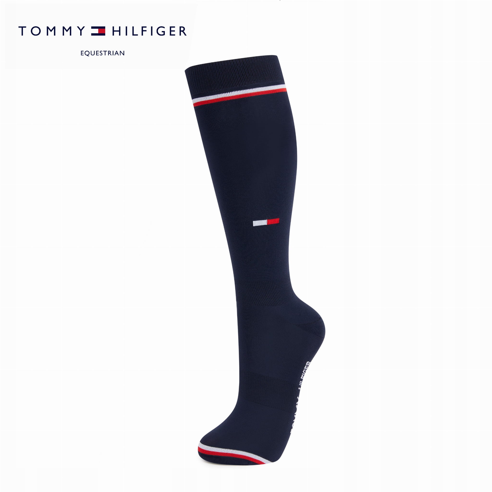 Tommy Hilfiger jezdecké podkolenky Byron 3-pack 35-38 modrá barva