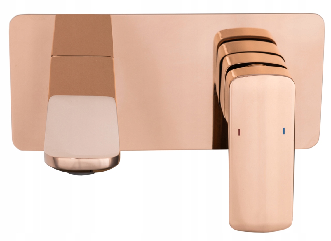 CUBIC ROSE GOLD BATERIA UMYWALKOWA PODTYNKOWA Kolor złoty