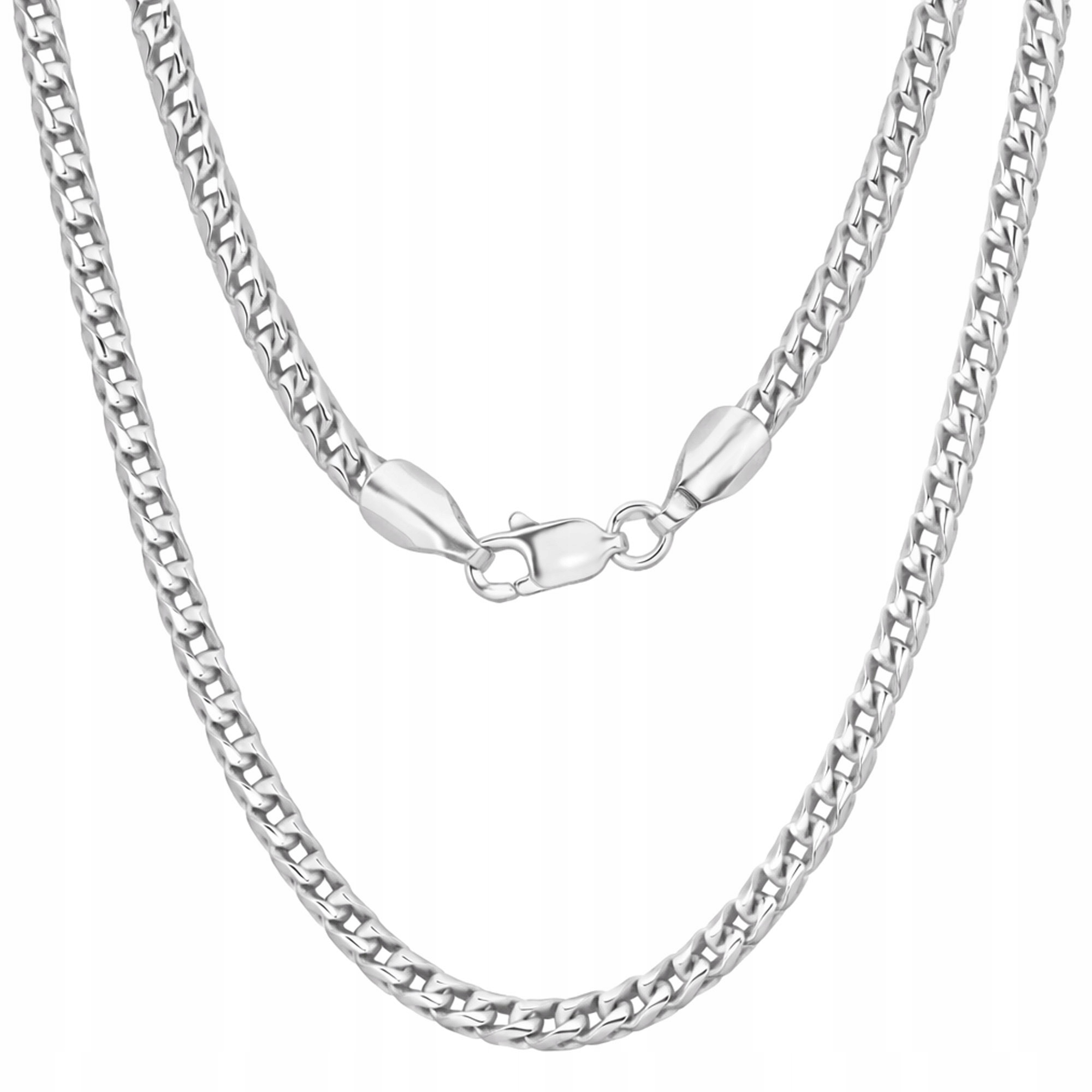 Stříbrný řetízek Pancerka Franco Kulatý 925 pánský dámský 60 cm