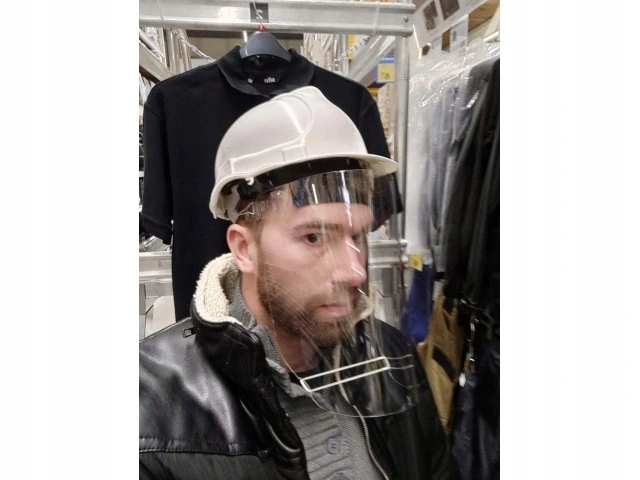 PRZYŁBICA OCHRONNA NA TWARZ PRZEZROCZYSTA MASKA Kod producenta brak