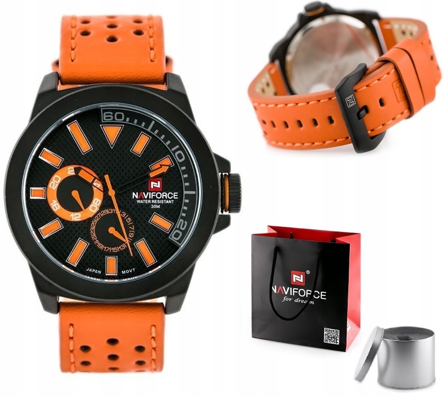 

Zegarek Męski mechanizm Seiko pudełko pasek prezen
