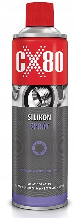 

Silikon Spray 300ML Bezbarwny Do Gumy Tworzyw CX80
