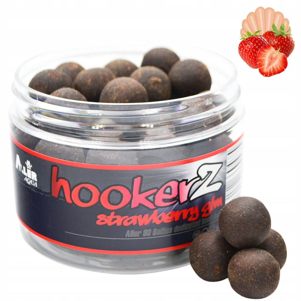 Massive Baits Hookerz Aller 90 Strawberry Glm 18mm