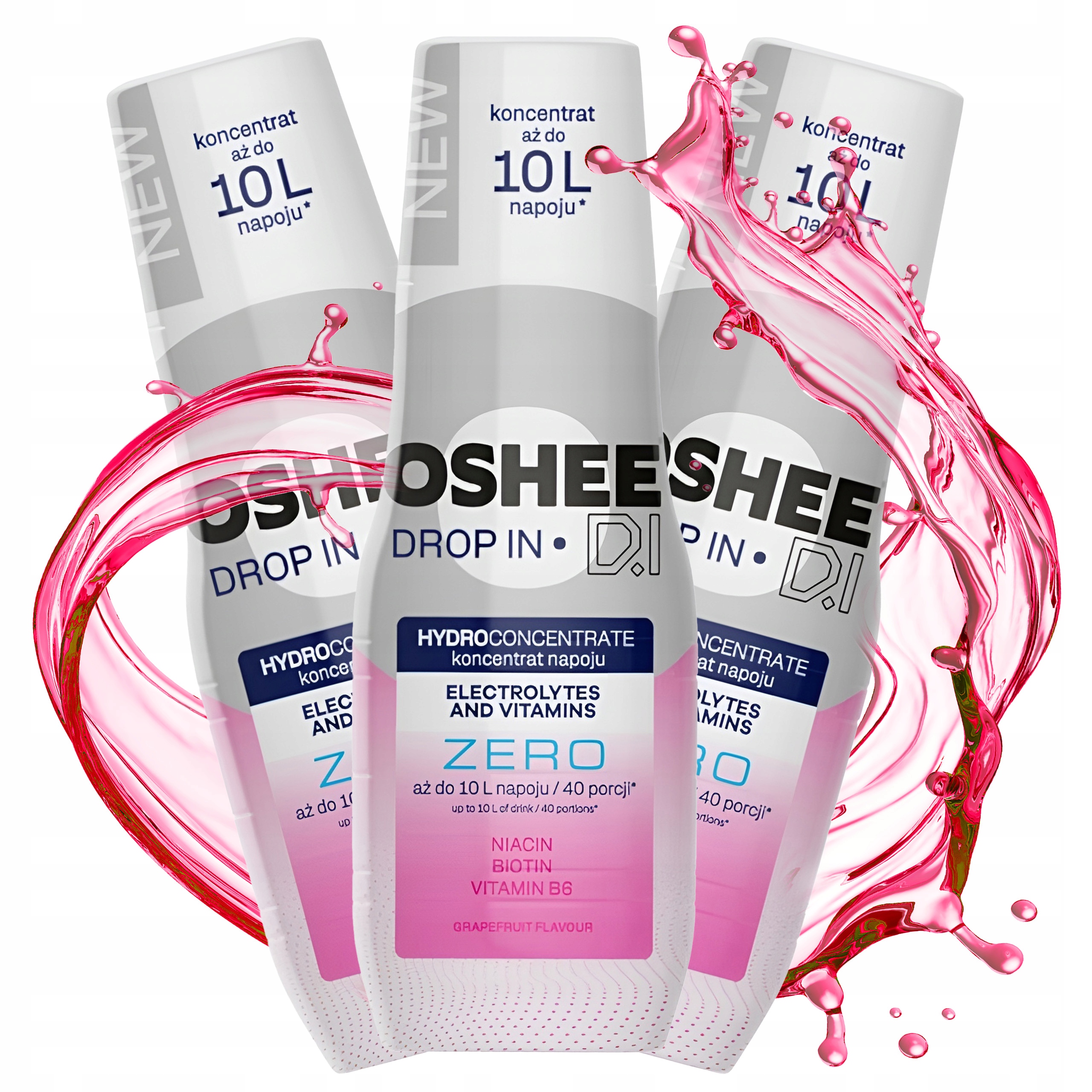 Levně 3X Sirup Oshee Bez Cukru Koncentrát Do Saturátoru Grapefruit Light 500 ML