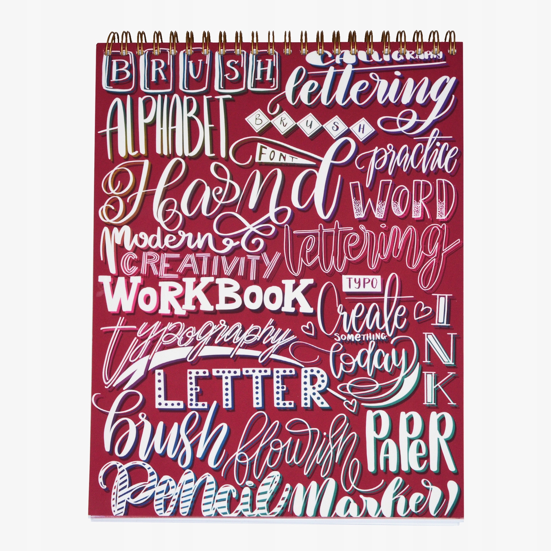 

Zeszyt z ćwiczeniami do brush letteringu Ozdobniki